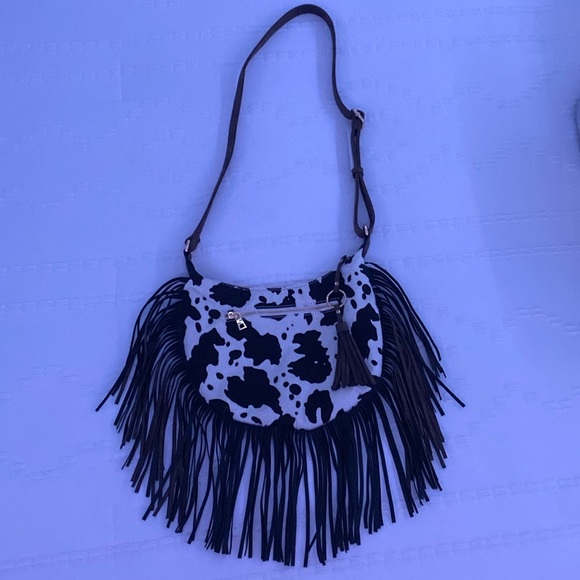Sassy Bagz Handbags - western fringe cowhide purse